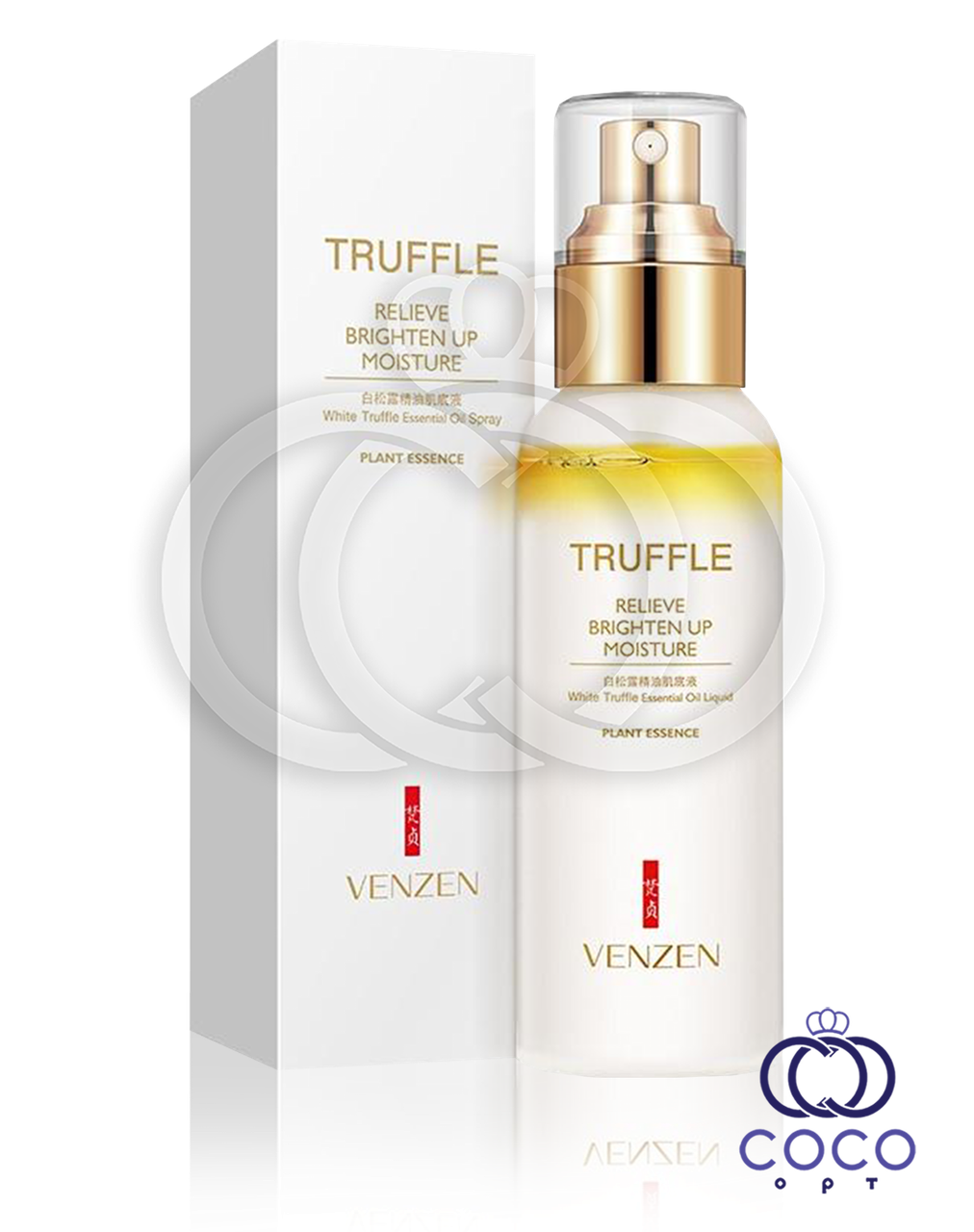 Зволожувальний спрей з олією білого трюфеля VENZEN Relieve Brighten Up Moisture White Truffle Spray 110 мл, фото 1