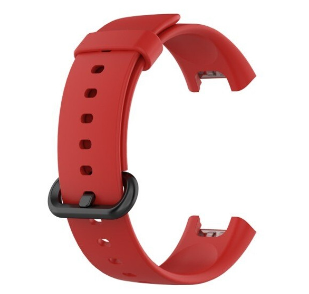Силіконовий ремінець для Xiaomi Mi Watch Lite / Redmi Watch Black ( Червоний)