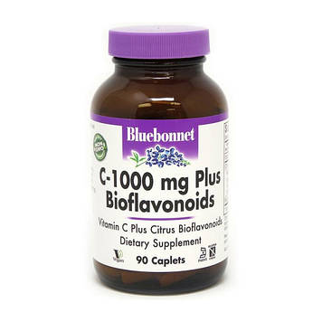 Цитрат Кальцію + Вітамін Ц Bluebonnet Nutrition C-1000 mg Plus Bioflavonoids (90 caplets)