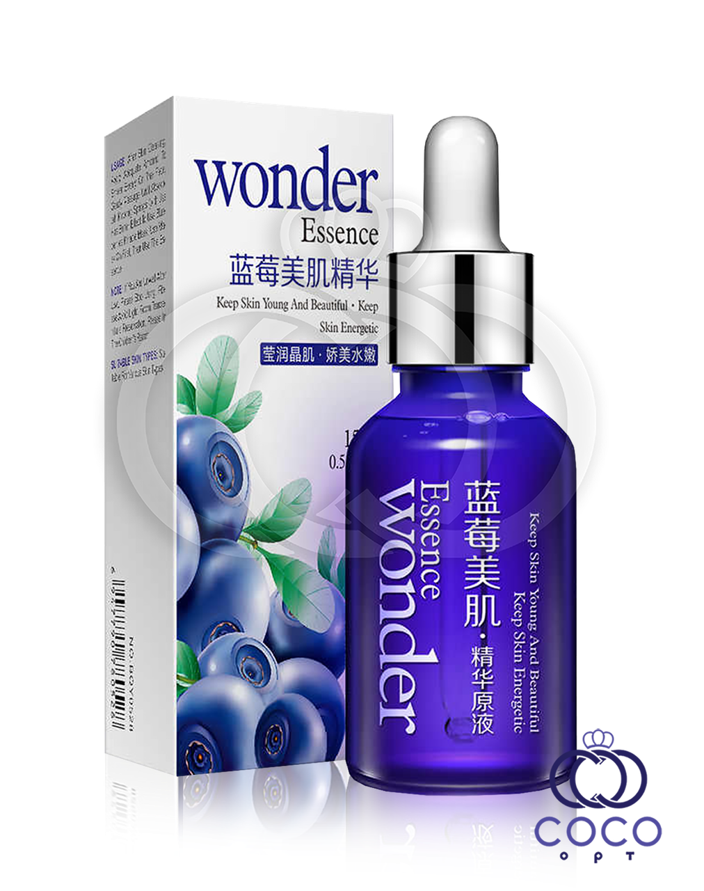 Сироватка для обличчя з гіалуроновою кислотою й екстрактом чорниці BIOAQUA Blueberry Essence Wonder 15 мл, фото 1