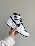 Жіночі кросівки Nike Air Jordan 1 Retro High Black White | Найк Аір Джордан 1, фото 3