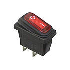 Перемикач  Daier KCD3-101W RD, ON-OFF, 2pin