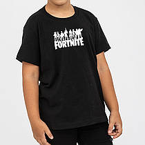 Детская футболка з принтом  "Фортнайт Fortnite" від KLik print чорного кольору