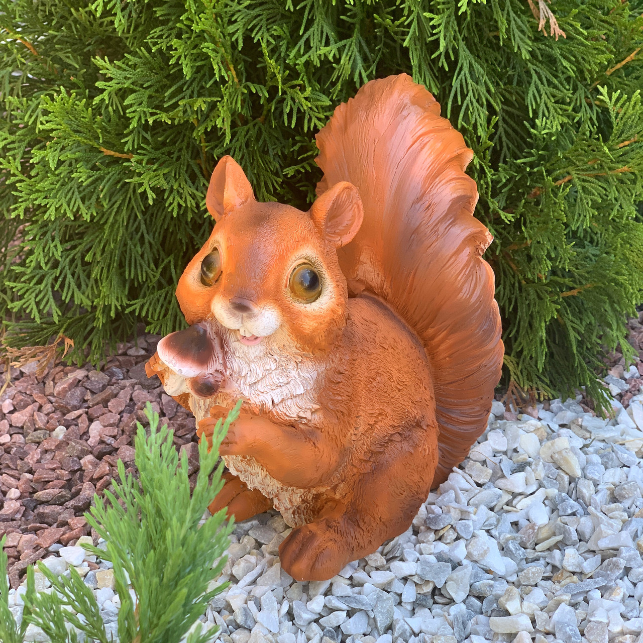 Садовая Фигура с Полистоуна Белка с Грибочками — Купить Недорого на ...