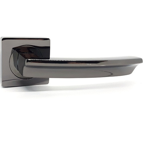 Дверні ручки KEDR HRoz-06.593-AL-black nickel, фото 1