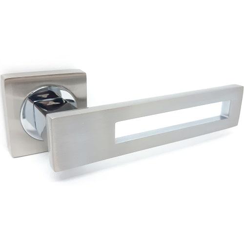 Дверна ручка NEW KEDR R08.084-Al-SN/CP, фото 1