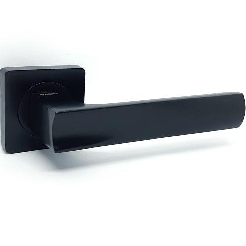 Дверна ручка NEW KEDR R08.144-AL-Black mat, фото 1