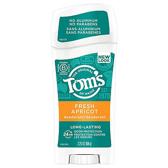 Стійкий органічний дезодорант Tom's of Maine Long-Lasting Fresh Deodorant Apricot 64 г