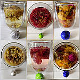 Китайський чай, набір з 3х кульок чайний квітка. Квітучий чай, фото 3