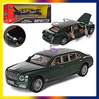 Дитяча колекційна металева машинка Bentley з відкриваються дверима масштабна залізна модель Бентлі