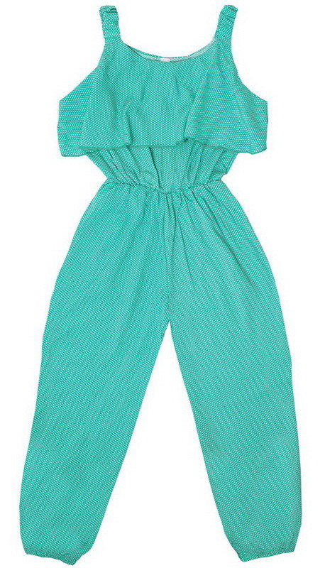 Комбінезон дитячий для дівчинки GABBI Літо Зелений на зріст 98 (11572)