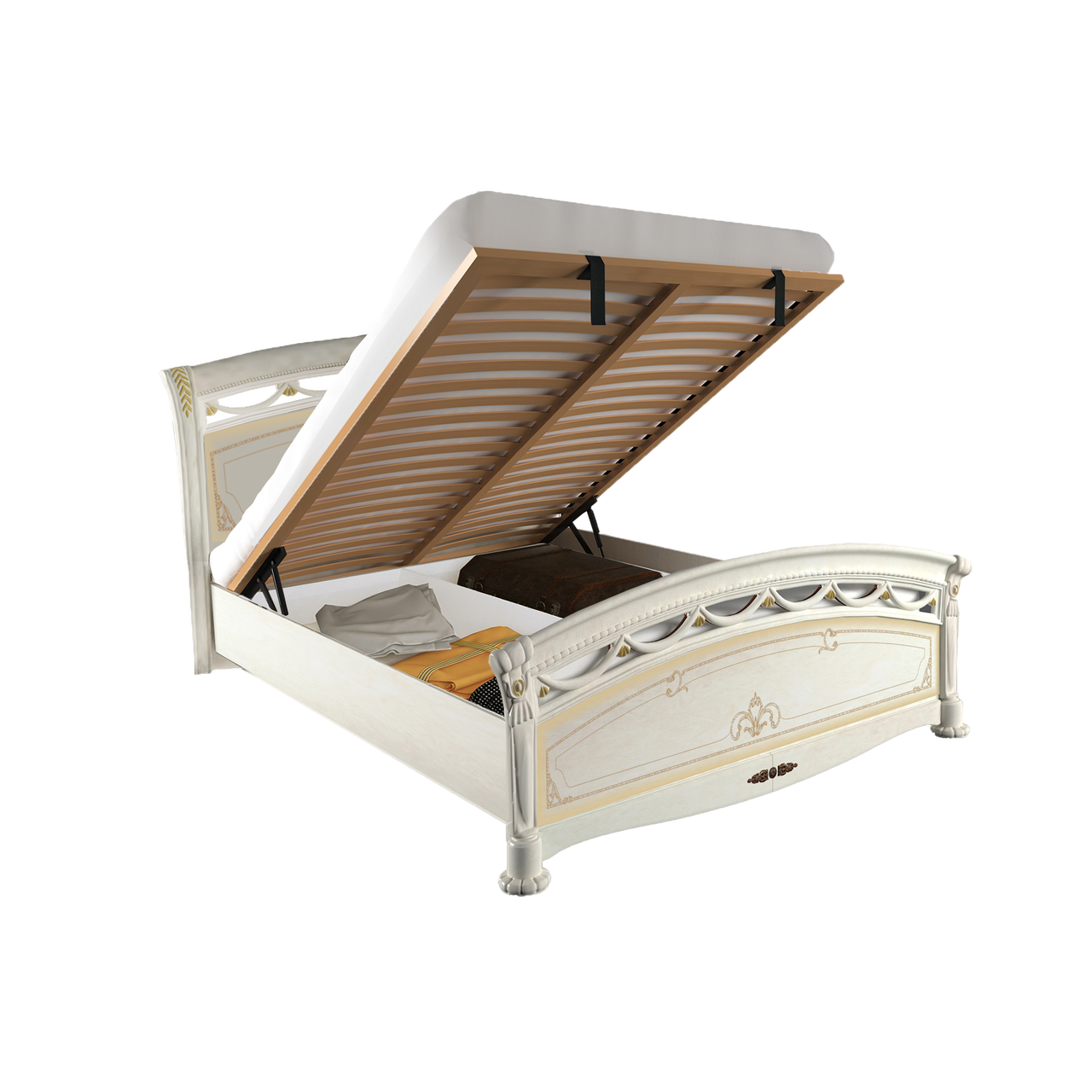 Кровать с Подъемным Механизмом Миро-Марк Rosella Люкс 160х200 См Радика ...