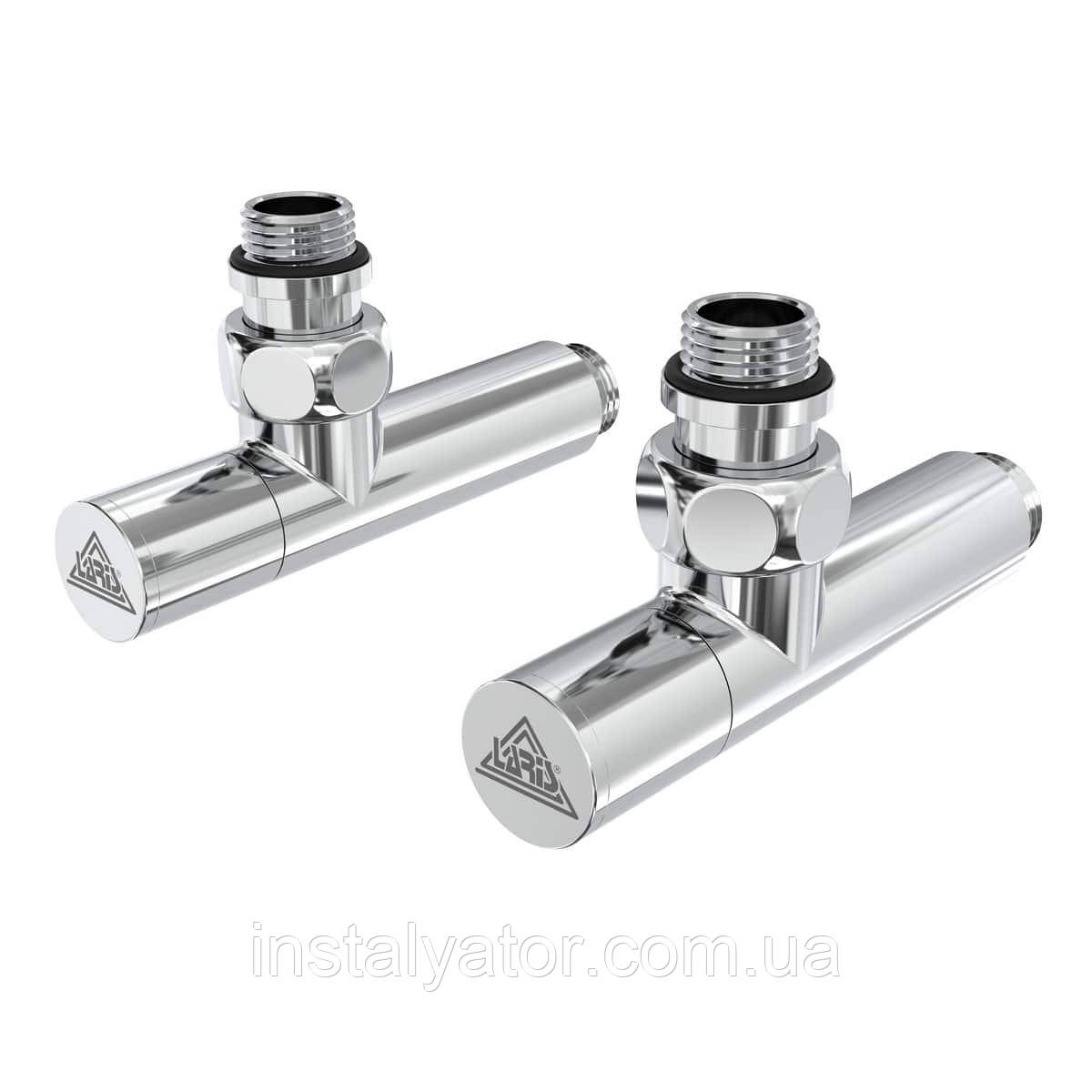 Кран кутовий Laris 1/2" — 1/2" Подовжений 2 шт. (ZZ-5101), фото 1