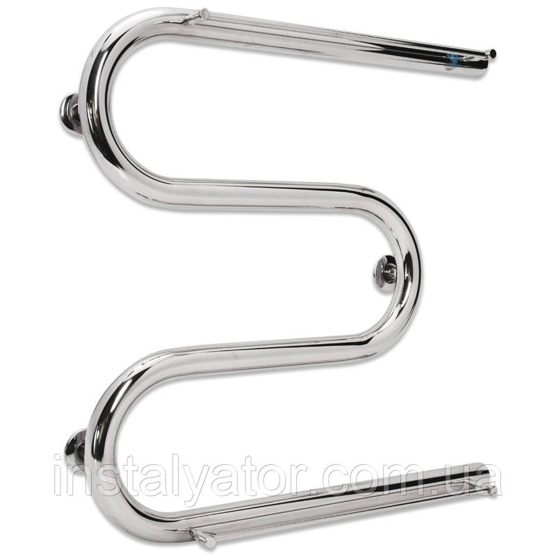 Водяна сушарка для рушників Laris Змійовик 30 РС3 500 х 500 з 2 полицями 1/2", фото 1