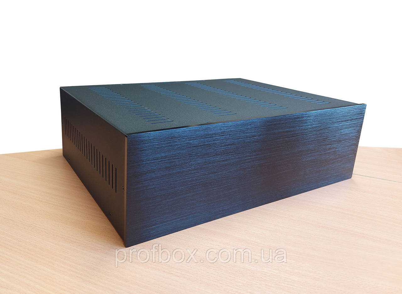 Корпус металевий MiBox з алюмінієвою панеллю MB-32 (Black) (Ш430 Г310 В132) чорний