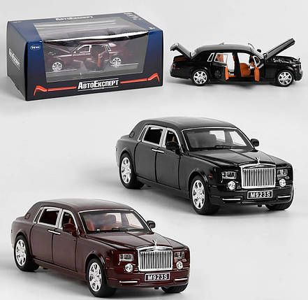 EL 2566 Машина металопластикова Rolls-Royce Phantom Auto Expert, 2 кольори, 1:24 масштаб, світло, звук,, фото 1