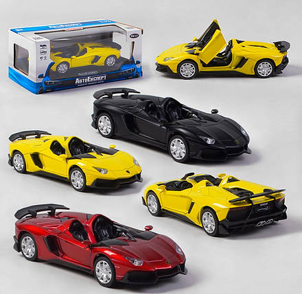 17504 Машинка Lamborghini Aventador Roadster Auto Expert 3 кольори, металопластик, 1:32, інерція, світло, звук,, фото 1