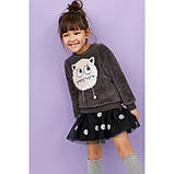 Флісовий світшот джемпер H&M на дівчинку р.92, 1,5-2 роки, паєтки, фото 2