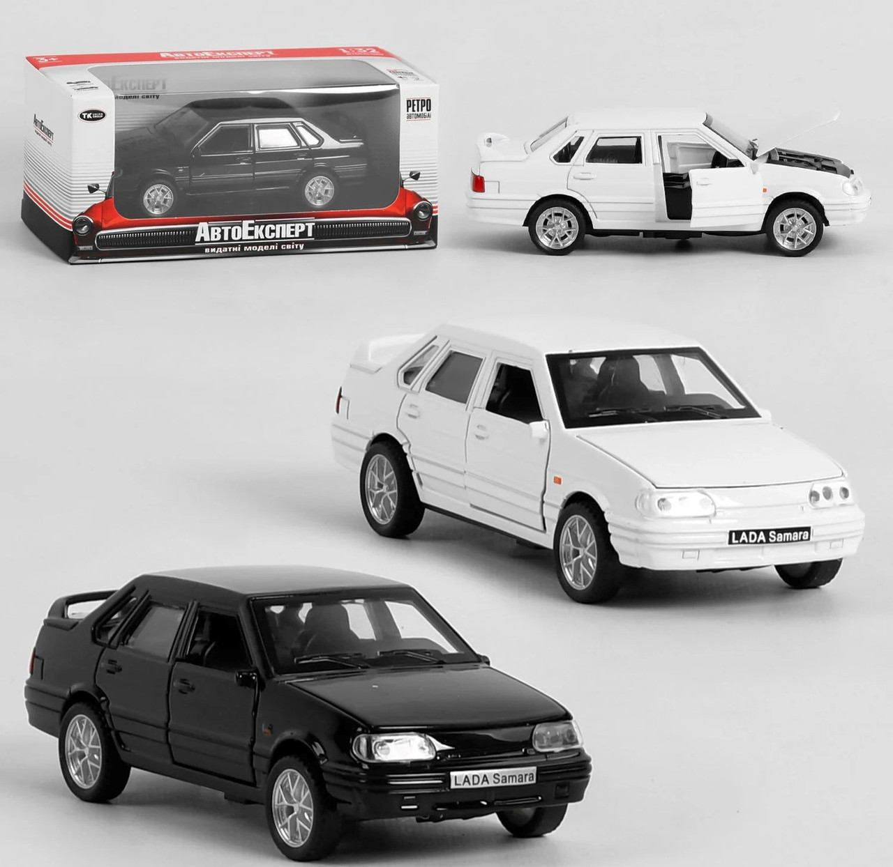 TK — 2248 Машинка Lada ВАЗ 2115 Auto Expert 2 кольори, металопластик, 1:32, інерція, підсвітка фар, звук,