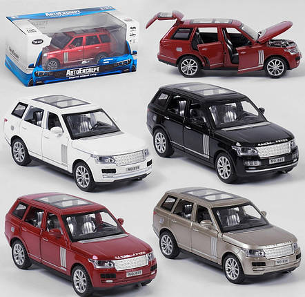 48697 W Джип металевий Range Rover Auto Expert, 4 кольори, світло, звук, інерція, відчиняються двері, у коробці, фото 1