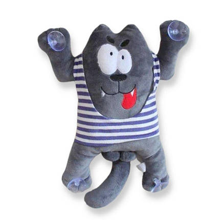 00284-131 М'яка іграшка Вовк з яйцями декоративна іграшка на присосках, фото 1