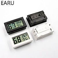 Гигрометр Термометр комнатный измеритель влажности и температуры встроенный датчик черный