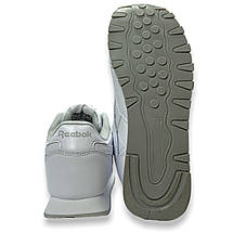 Кросівки підліткові осінні Reebok шкіряні зі шнурівкою білі демі осінь/осінні, фото 4