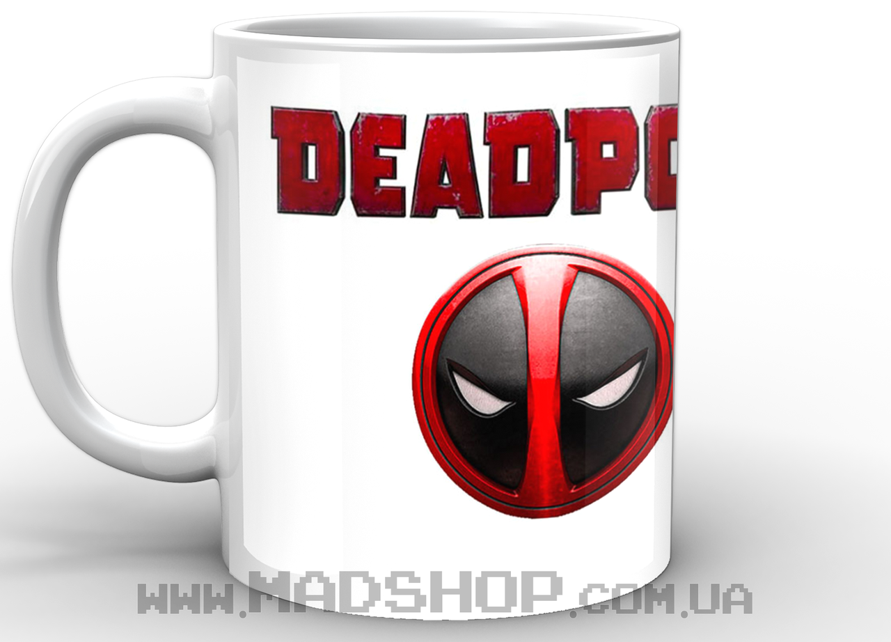 Кухоль GeekLand Deadpool на білому тлі 02.10.861, фото 1
