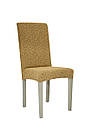 Чохли для меблів VENERA стільці букльований жаккард без оборки 6 шт золотисті, фото 4