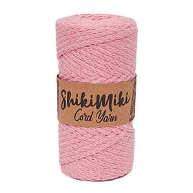 Еко шнур Shikimiki Cord Yarn 4 mm, колір Рожева пудра
