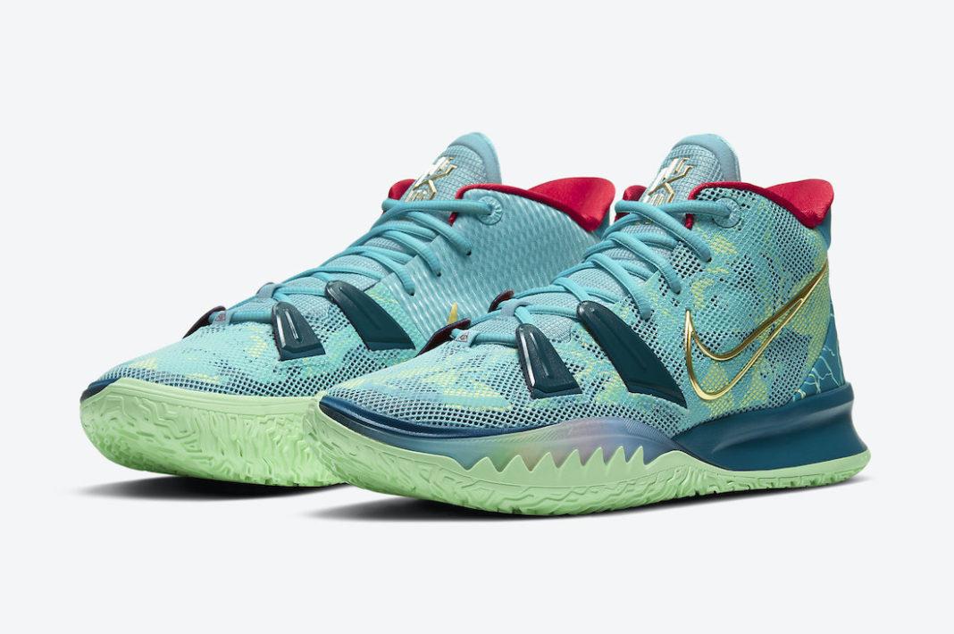 Чоловічі кросівки Nike Kyrie 7 Green Red Gold Special FX DC0588-400 40 Багатошарова, Текстиль, Текстиль, Чоловічий, 51,, фото 1