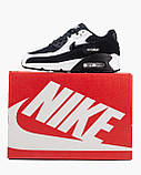 Дитячі кросівки Nike Air Max 90 White Black K0033, фото 8