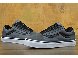 Чоловічі кеди Vans Old Skool Gray Black (хутро) 11321