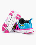 Дитячі кросівки Nike Dynamo Free Blue Yellow Pink K0021, фото 4
