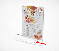 Менюхолдер ACR-MENU HOLDER з трикутною основою A4, фото 3