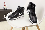 Кросівки чоловічі Air Jordan 1 Retro Mid Black White (мех) BQ6472-011, фото 2