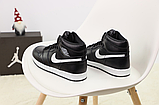 Кросівки чоловічі Air Jordan 1 Retro Mid Black White (мех) BQ6472-011, фото 4