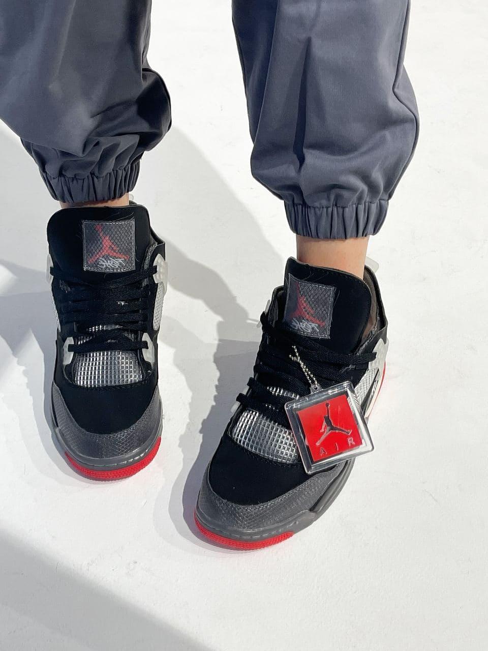 Кросівки чоловічі Air Jordan 4 Retro Bred 2019 ALL07125, фото 1