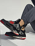 Кросівки чоловічі Air Jordan 4 Retro Bred 2019 ALL07125, фото 3