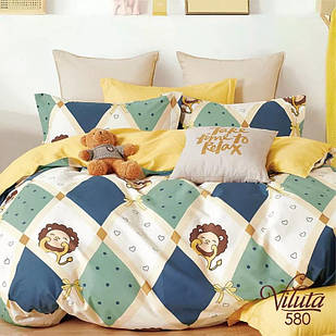 Комплект постільної білизни дитячий Сатин Viluta комплект в дитяче ліжечко