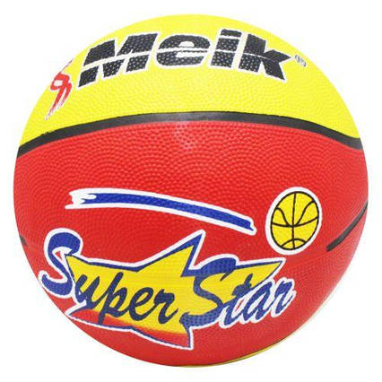 Баскетбольний м'яч "Meik №7" (жовто-червоний)