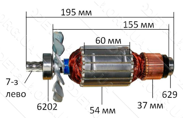 Якір пилка дискова Makita 2414NB оригінал