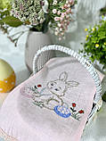 Вишитий рушник у дитячий великодній кошик " 18х35 см., фото 3