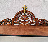 Іконостас на 1 полицю, полиця під ікони (плоский), фото 3