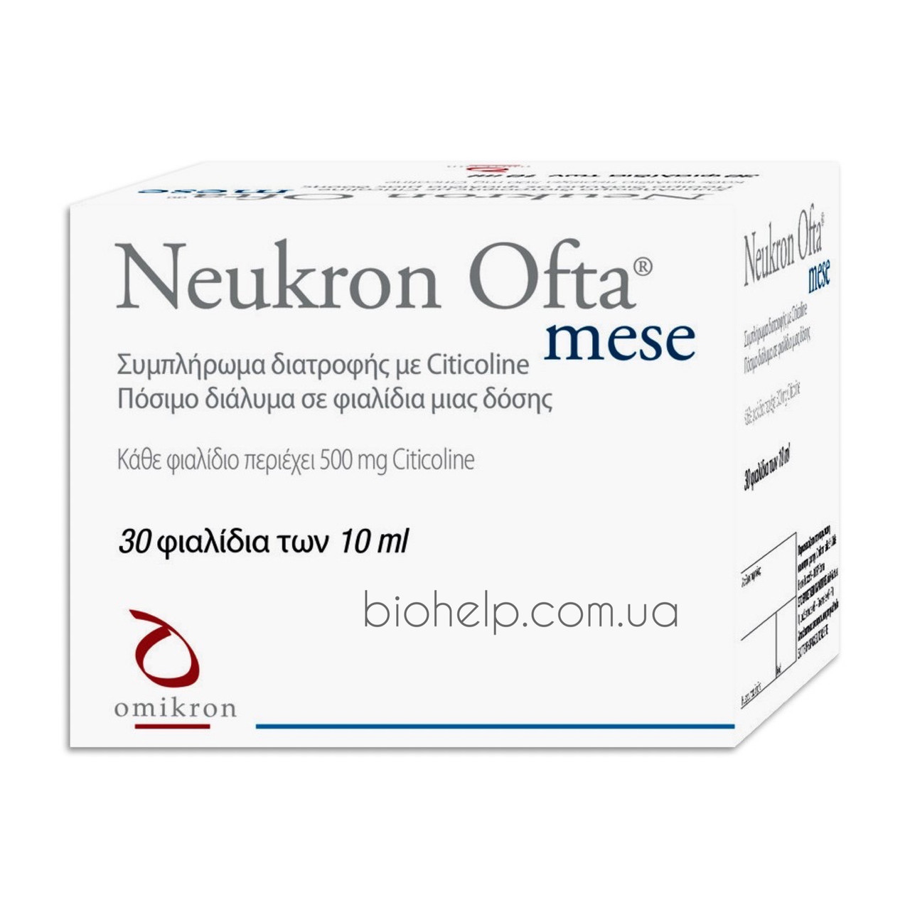 Neukron Ofta Mese (CDP-Холін) НЕЙКРОН ОФТА МІКС 30 флаконів BX590