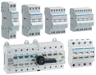 Перемикачі введення резерву HAGER