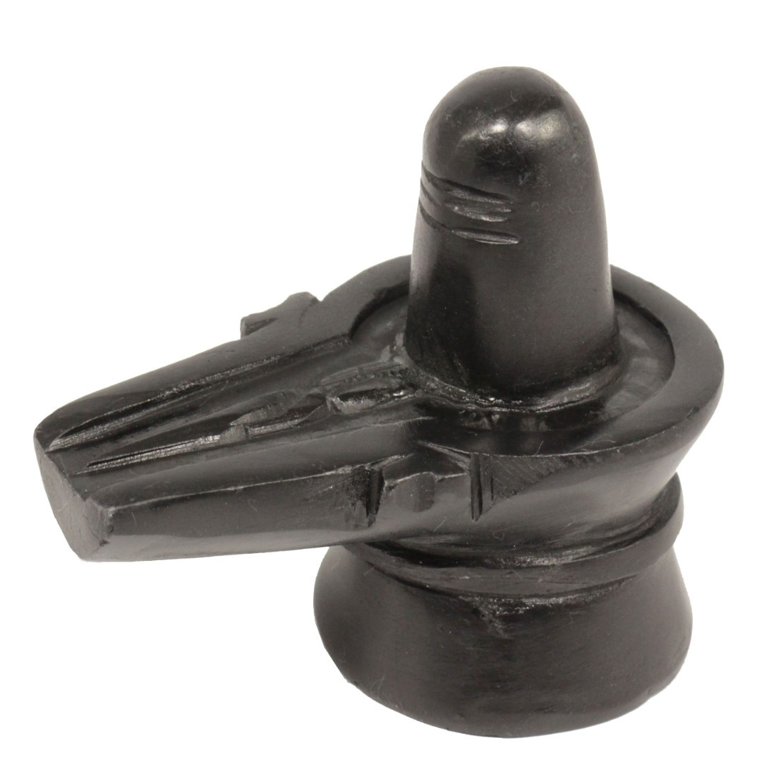 Шивалингам черный мрамор (7 х 8 см) - фото 1 - id-p1584959910