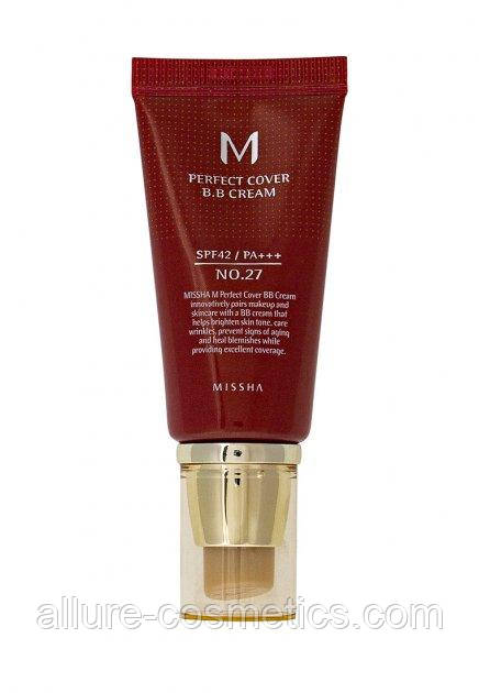 ББ крем Missha M Perfect Cover BB Cream 50мл SPF42 27 Honey Beige