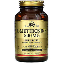 L-Метіонін SOLGAR "L-Methionine" детоксифікувальний антиоксидант, 500 мг (90 капсул)