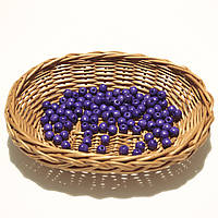 Дерев'яні намистини 8мм (100шт в упаковці) фіолетового кольору